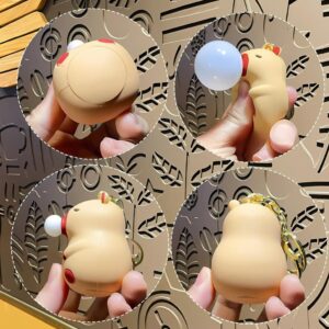 Llavero Capybara Burbuja, Diseño Adorable - Imagen 3