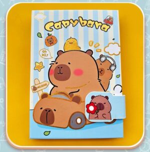 Libreta con Broche de Capybara, 96 Hojas Coloridas - Imagen 4