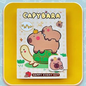 Libreta con Broche de Capybara, 96 Hojas Coloridas - Imagen 3