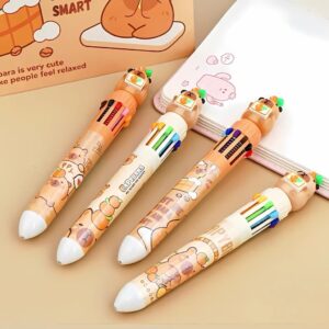 Lápiz Pasta de 10 Colores de Capybara adorable - Imagen 4