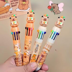 Lápiz Pasta de 10 Colores de Capybara adorable - Imagen 3