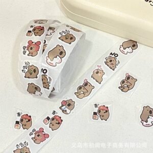 Washi Tape de Papel Capybara, 4 Modelos Surtidos - Imagen 5
