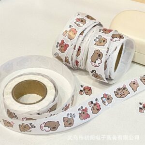 Washi Tape de Papel Capybara, 4 Modelos Surtidos - Imagen 6
