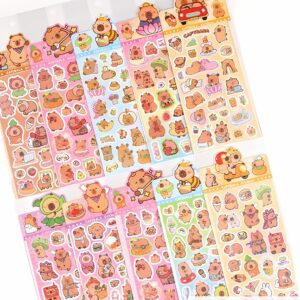 sticker capybara glitter 8 diseños - Imagen 2