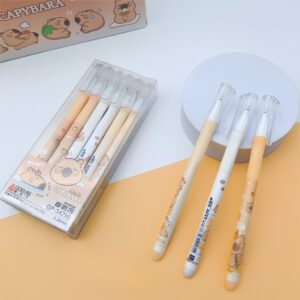 Set de Bolígrafos cute Tinta Gel Borrable de Capybara - Imagen 5