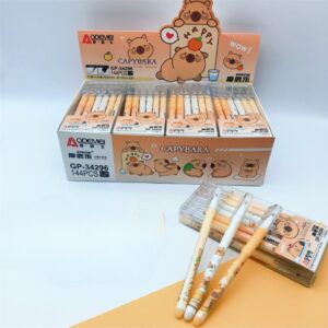 Set de Bolígrafos cute Tinta Gel Borrable de Capybara - Imagen 4