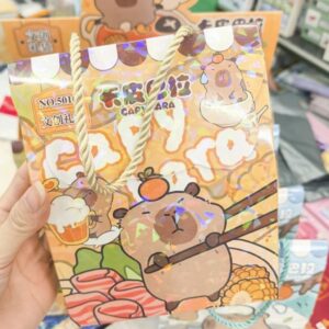 Set de Papelería Kawaii de Capybara, 8 Piezas