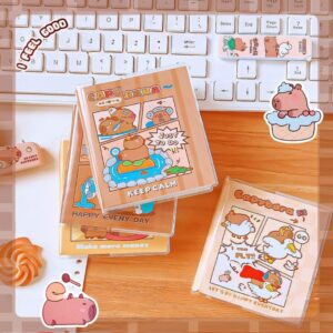 Mini Libreta kawaii Forrada con Plástico de Capybara - Imagen 3