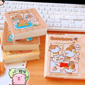 Mini Libreta kawaii Forrada con Plástico de Capybara