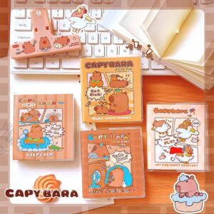 Mini Libreta kawaii Forrada con Plástico de Capybara - Imagen 4