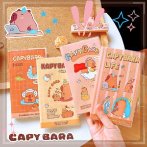 Libreta Capybara Life, 78 Hojas con Líneas Horizontales - Imagen 4