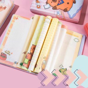 Libreta Adorable Capybara Apretable, 80 Hojas - Imagen 3