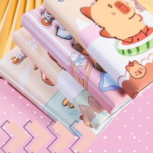 Libreta Adorable Capybara Apretable, 80 Hojas