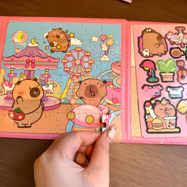 Puzzles de Capybara, Material de Imán , 4 Modelos Surtidos - Imagen 3