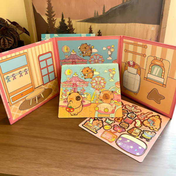 Puzzles de Capybara, Material de Imán , 4 Modelos Surtidos - Imagen 2