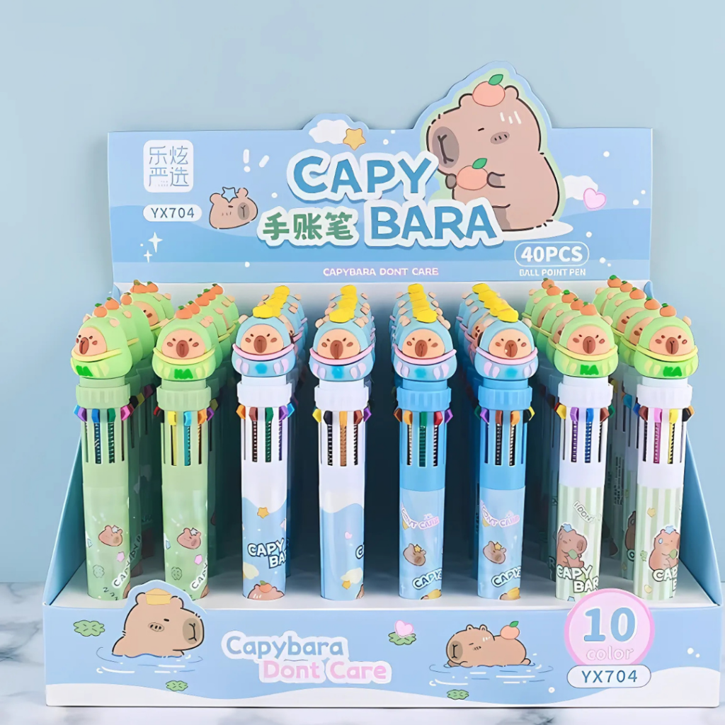 Lapiz de 10 Colores, Capybara Disfrazado
