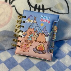 Mini Libreta Argollada con Separadores y acolchada de  Capybara, 50 Hojas, - Imagen 5