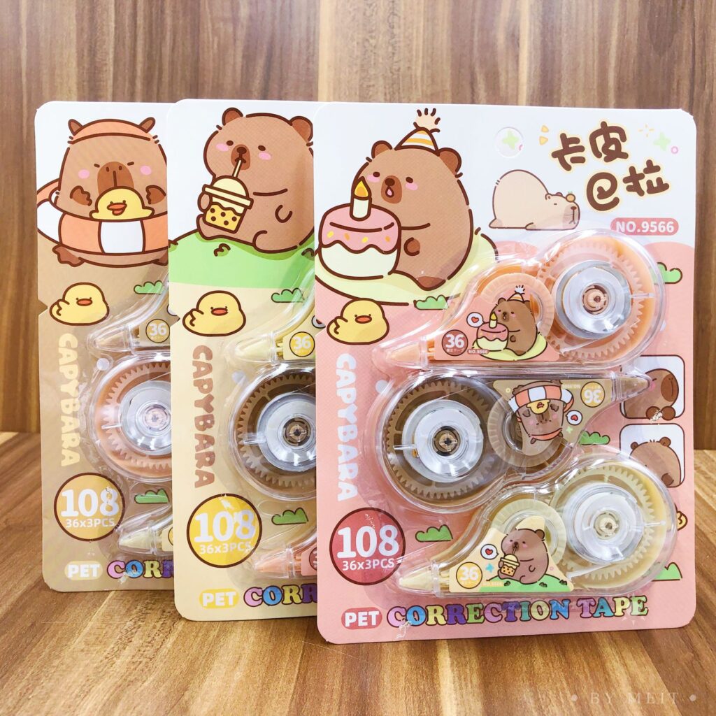 Set de Correctores Kawaii de Capybara