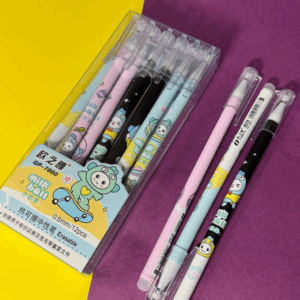 Set de Lápices Borrables muñecos 12 pcs 3 modelos