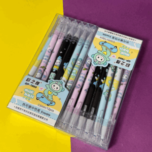 Set de Lápices Borrables muñecos 12 pcs 3 modelos - Imagen 3