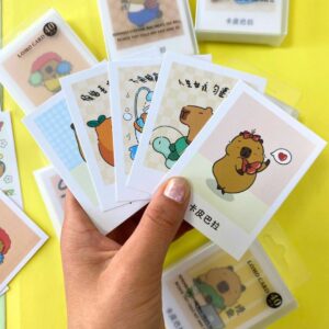 Tarjetas Fotográficas de Capybara 40 Pcs