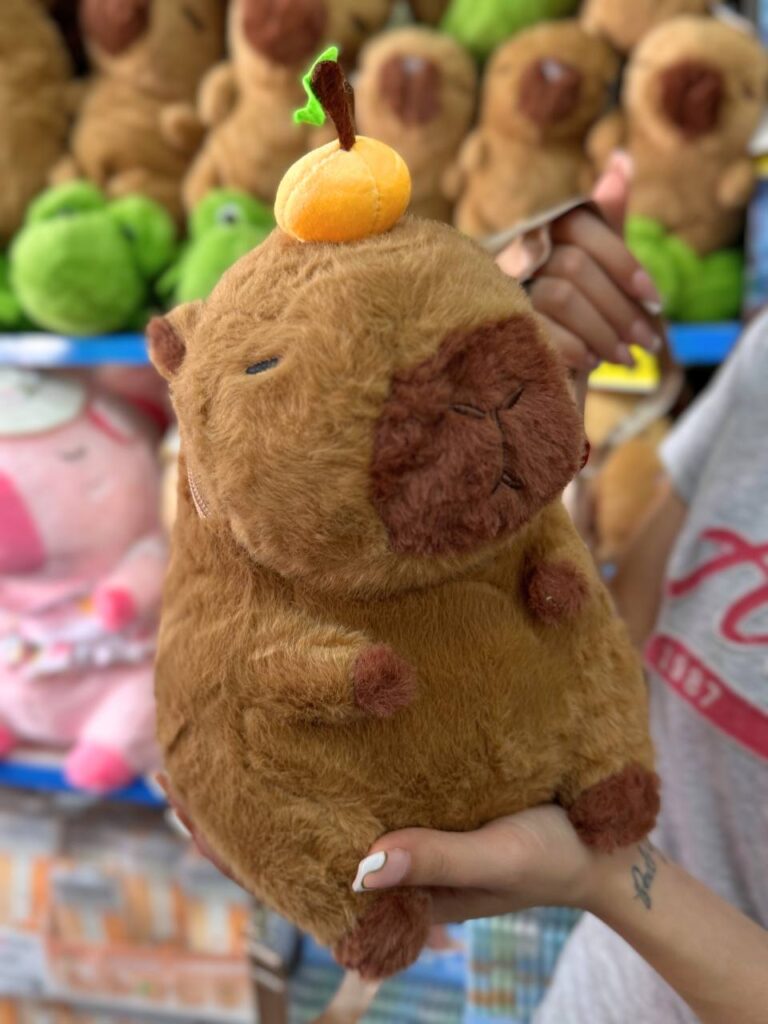 Mini Mochila de Peluche Capybara