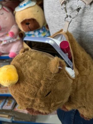 Mini Mochila de Peluche Capybara - Imagen 3