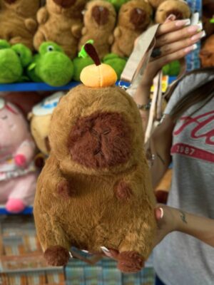 Mini Mochila de Peluche Capybara - Imagen 2