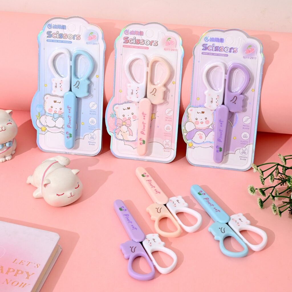 Tijeras de Animalitos Colores Pastel
