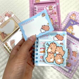 Mini Libreta + Post-it Capybara - Imagen 2