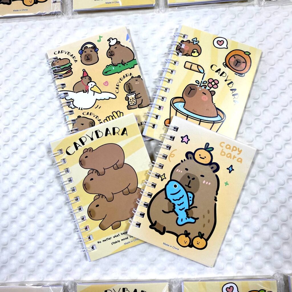 Set de Libretas Capybara 4 Piezas