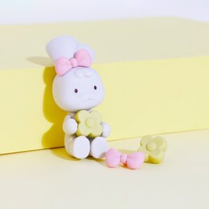 Goma de borrar de Conejo con Flor Diseño único - Imagen 4
