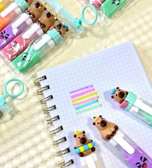 Set de Mini Destacadores capybara 6 PCS - Imagen 3