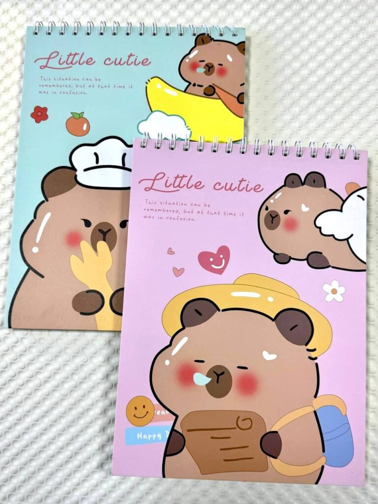 Libreta de Pintar Capybara con hojas blancas