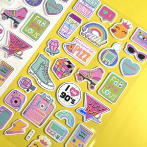 Sticker 3D retro con Relieve
