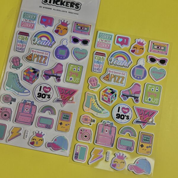 Sticker 3D retro con Relieve - Imagen 3