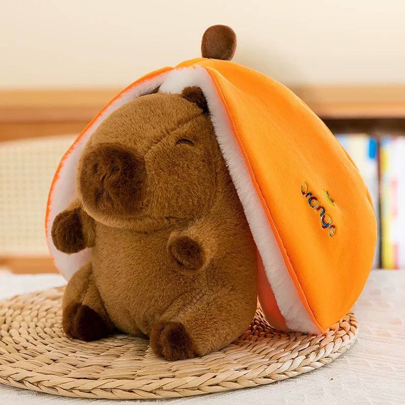 Peluche de Felpa capybara Naranja 25 cm