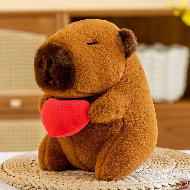 Peluche de Felpa capybara Corazón