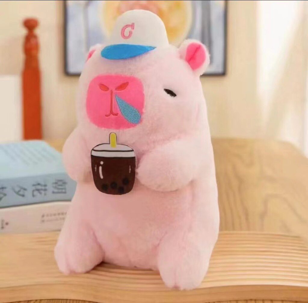 Peluche de Felpa Capybara con accesorios 20 cm