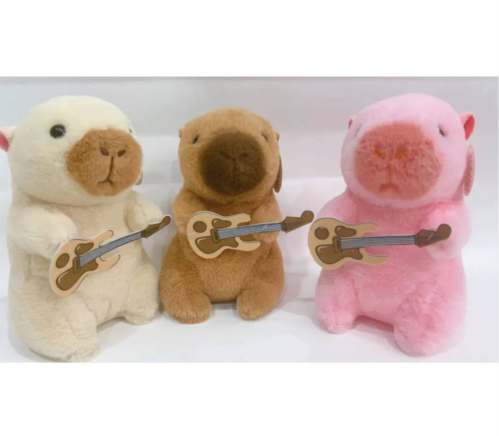 Peluche de Felpa Capybara Guitarrero