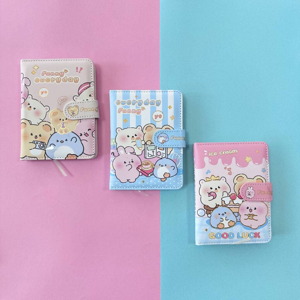 Libreta con Broche Magnético Kawaii con 132 Hojas