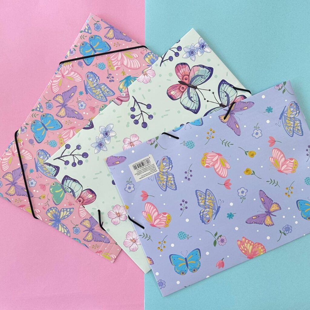 Carpeta para Documentos con Diseño de Mariposa
