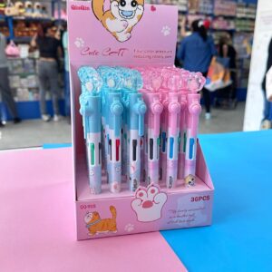 Lápiz de 4 Colores Patita de Gato Kawaii 2 Modelos - Imagen 3