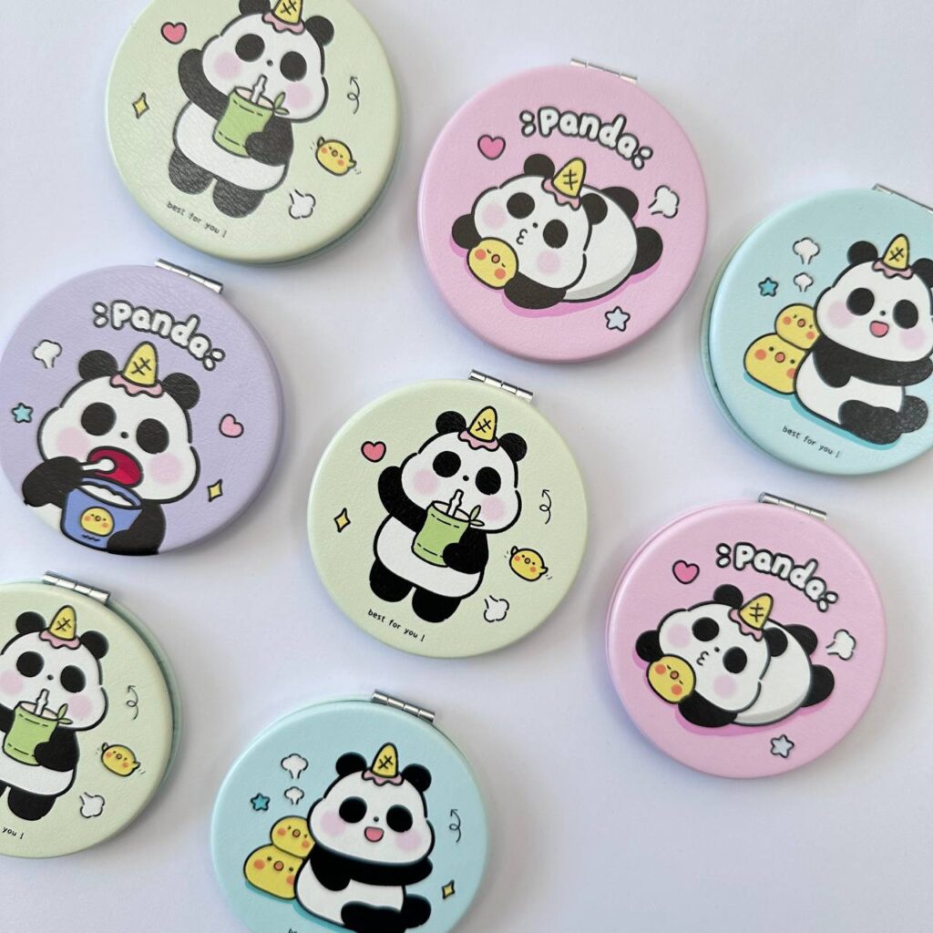 Espejo Circular de Panda | 4 Modelos Surtidos