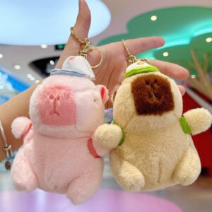 Llavero Capybara Beisbolero Peluche 4 Colores - Imagen 7