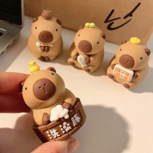 Adorno Capybara de Silicona | 4 Modelos Surtidos
