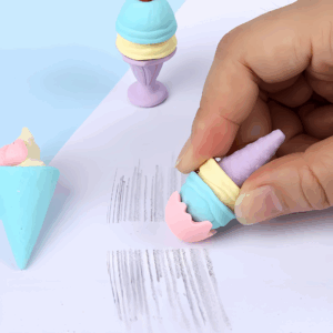 Set de Gomas Helados Pastel 3PCS | Diseño Kawaii