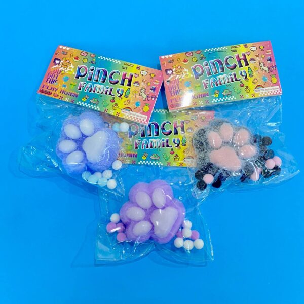Juguete Antiestrés Patita de Gato Suave y Divertido 3 colores chicas