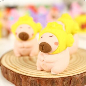 Mini Goma de borrar Capybara Kawaii 3 Modelos - Imagen 4