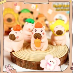 Mini Goma de borrar Capybara Kawaii 3 Modelos - Imagen 3